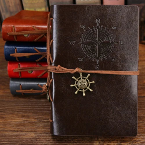 Vintage Nautica: Leather Travel Journal